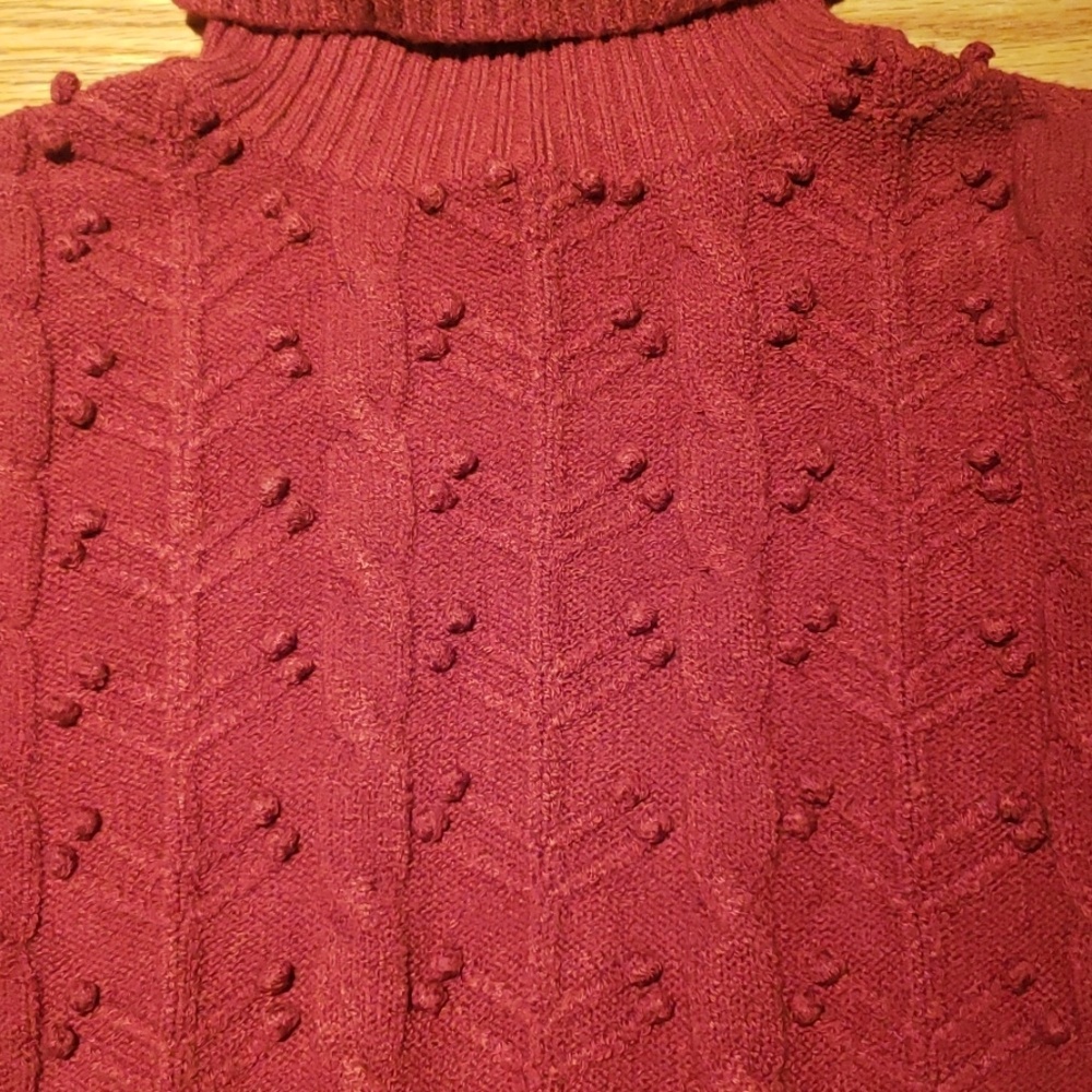 ARDEN B - Turtleneck Textures Crop  Sweater - Picture 2 of 4